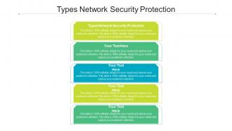 Types network security protection ppt powerpoint presentation summary vector cpb