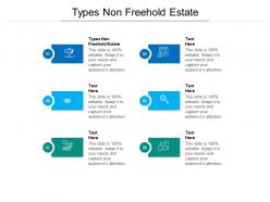 Types non freehold estate ppt powerpoint presentation infographics maker cpb