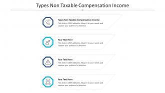 Types non taxable compensation income ppt powerpoint presentation model background cpb