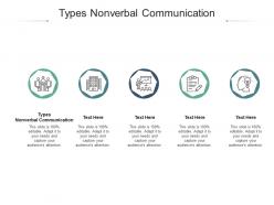 Types nonverbal communication ppt powerpoint presentation outline graphics template cpb