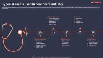 Types Of Assets Used In Healthcare Industry Role Of IoT Asset Tracking In Revolutionizing IoT SS