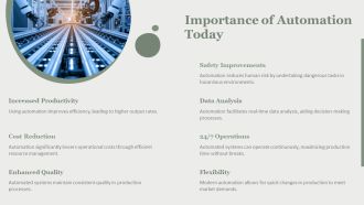 Types Of Automation In Modern Industries PPT Information AT Attractive