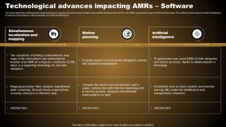 Types Of Autonomous Robotic System Technological Advances Impacting AMRS