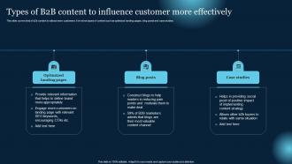 Types Of B2B Content To Influence Customer More Effectively Effective B2B Lead