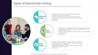 Types Of Blockchain Mining Everything You Need To Know About Blockchain BCT SS V