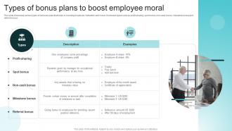 Types Of Bonus Plans To Boost Employee Moral