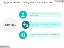 Types of business strategies powerpoint template