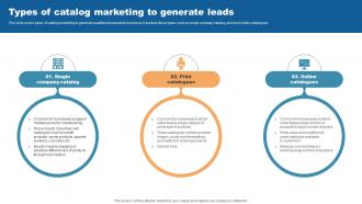 Types Of Catalog Marketing To Generate Leads Direct Mail Marketing To Attract Qualified Leads
