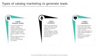 Types Of Catalog Marketing To Generate Leads Effective Demand Generation