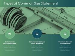 Types of common size statement flow statement ppt powerpoint presentation infographics show