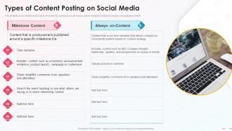 Types Of Content Posting On Social Media Media Platform Playbook