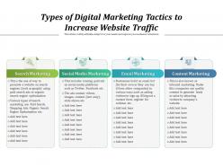 Types of digital marketing tactics to increase website traffic
