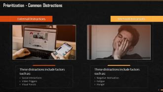 Types Of Distractions In Prioritization Training Ppt