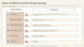 Types Of Effective Product Design Strategy