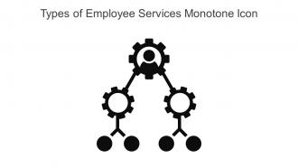 Types Of Employee Services Monotone Icon In Powerpoint Pptx Png And Editable Eps Format