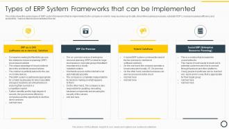 Types Of ERP System Frameworks Overview Cloud ERP System Framework