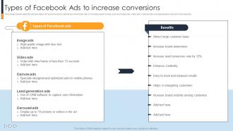 Types Of Facebook Ads To Increase Conversions Implementing A Range Techniques To Growth Strategy SS V