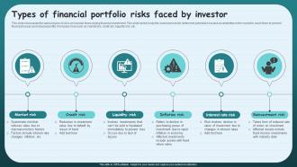 Types Of Financial Portfolio Risks Faced By Investor
