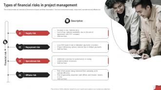Types Of Financial Risks In Project Management Process For Project Risk Management