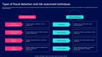 Types Of Fraud Detection And Risk Assessment Techniques