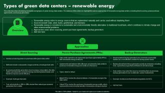Types Of Green Data Centers Renewable Energy Green IT