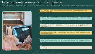 Types Of Green Data Centers Waste Management Carbon Free Computing