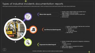 Types Of Industrial Incidents Documentation Reports