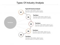 Types of industry analysis ppt powerpoint presentation portfolio display cpb