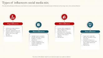 Types Of Influencers Social Media Mix