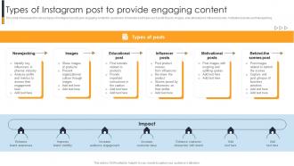 Types Of Instagram Post To Provide Implementing A Range Techniques To Growth Strategy SS V