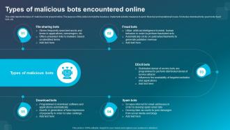 Types Of Malicious Bots Encountered Online