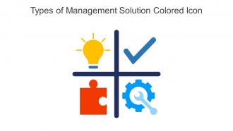 Types Of Management Solution Colored Icon In Powerpoint Pptx Png And Editable Eps Format