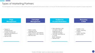 Types Of Marketing Partners Linkedin Marketing For Startups Ppt Infographics