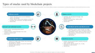 Types Of Oracles Used By Blockchain Projects Connecting Ecosystems Introduction BCT SS