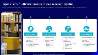 Types Of Order Fulfilment Models To Plan Company Logistics