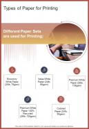 Types Of Paper For Printing Proposal Template One Pager Sample Example Document