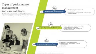 Types Of Performance Management Software Solutions Guide For Integrating Technology Strategy SS V