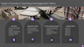 Types Of Product Backlog Management Items