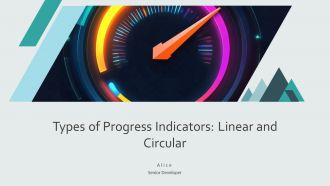 Types Of Progress Indicators Linear Circular PPT Structure AT