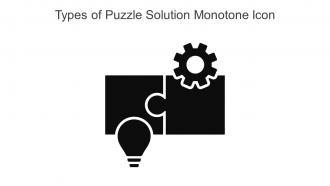 Types Of Puzzle Solution Monotone Icon In Powerpoint Pptx Png And Editable Eps Format