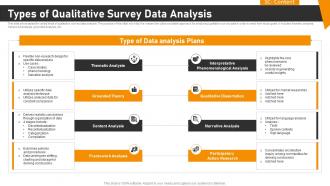 Types Of Qualitative Survey Data Analysis