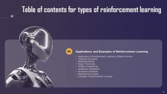 Types Of Reinforcement Learning IT Powerpoint Presentation Slides V Template Informative
