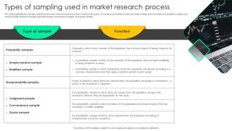 Types Of Sampling Used In Market Research Process