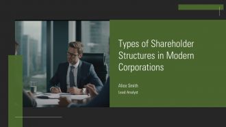 Types Of Shareholder Structures In Modern Corporations PPT Template AT Types Of Shareholder Structures In Modern Corporations PPT Template AT