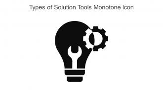 Types Of Solution Tools Monotone Icon In Powerpoint Pptx Png And Editable Eps Format