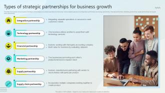 Types Of Strategic Partnerships For Business Growth Steps For Business Growth Strategy SS