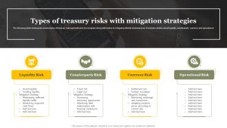 Types Of Treasury Risks With Mitigation Strategies