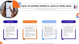 Types Of Website Interface Used On Daily Basis