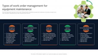 Types Of Work Order Management For Deployment Of Manufacturing Strategies Strategy SS V