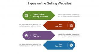 Types online selling websites ppt powerpoint presentation visual aids ideas cpb